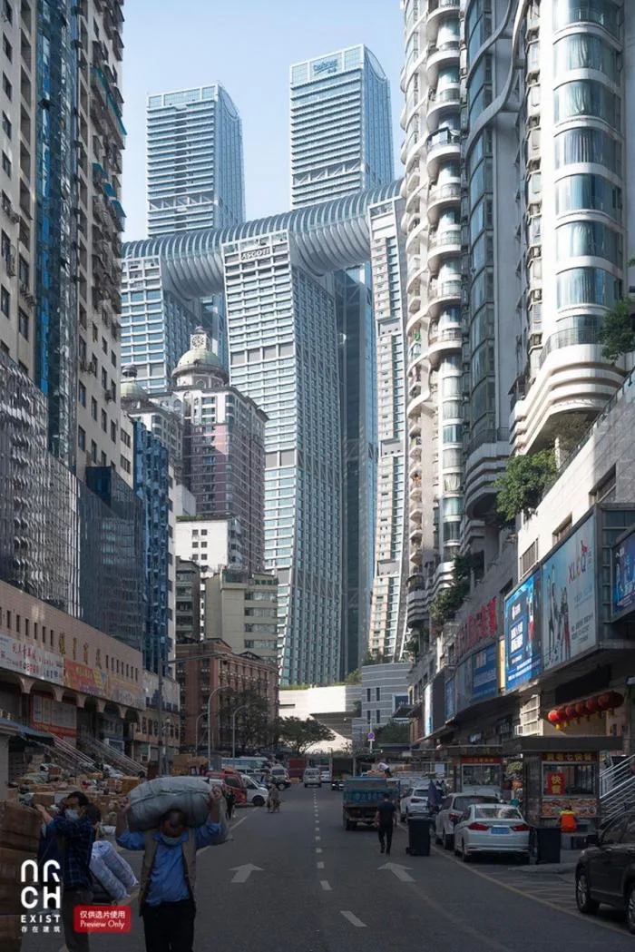 BIM Architecture | City Cover Level New Landmark - Chongqing Raffles/Safdi Architecture Firm