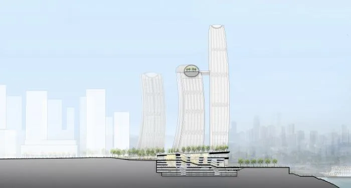 BIM Architecture | City Cover Level New Landmark - Chongqing Raffles/Safdi Architecture Firm