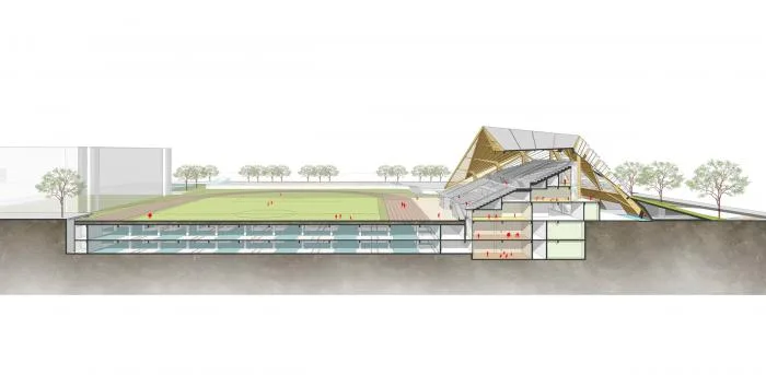 BIM Architecture | Shandong University Baotu Spring Campus Stadium Renovation Design Scheme/Tianjin University Architectural Design and Research Institute Design Third Institute