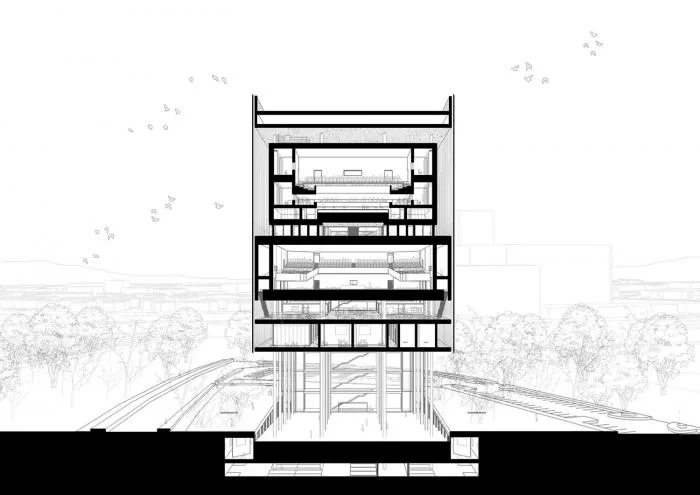 BIM Architecture | Floating White 'Lighthouse' in Space: Banja Luka Cultural Complex/Cosmos