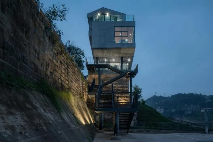 BIM Architecture | Lingjiang Yidu · Sansheng Chedu Service Station/Yueji Architectural Design Firm