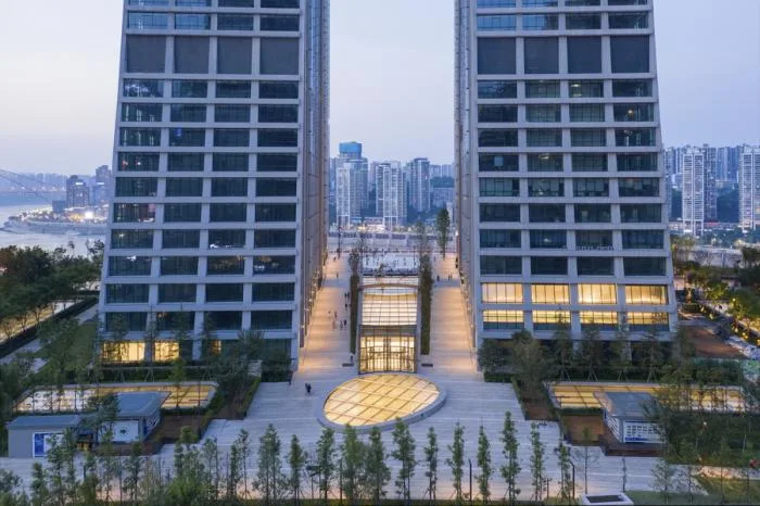 BIM Architecture | City Cover Level New Landmark - Chongqing Raffles/Safdi Architecture Firm