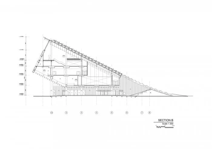 BIM Architecture | Thailand Ministry of Agriculture Golden Jubilee Museum, 'Fallen' Building/Plan Architect
