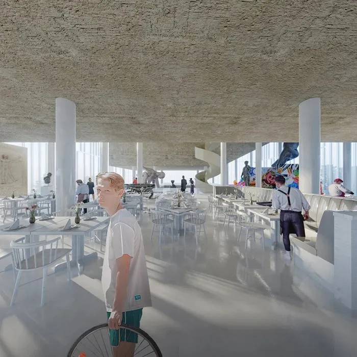 BIM Architecture | Floating White 'Lighthouse' in Space: Banja Luka Cultural Complex/Cosmos