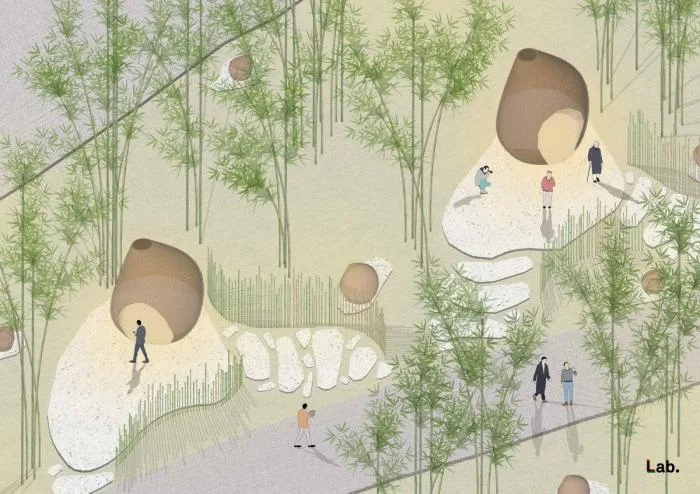 BIM Architecture | Bamboo Grove Pavilion, Terrace, and Tower/Narrative Architecture Design