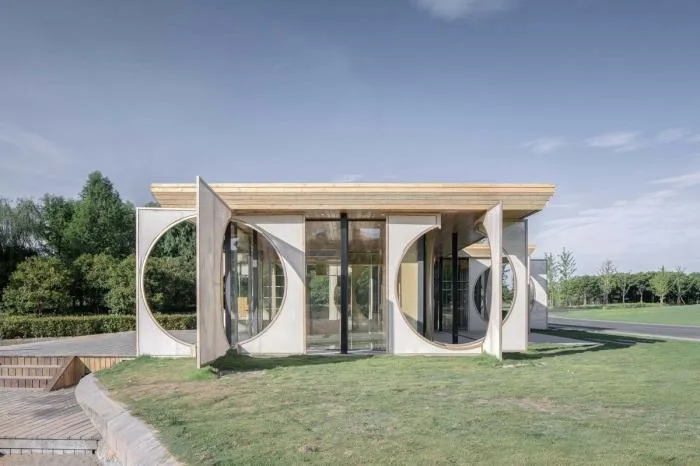 BIM Architecture | Xianghu Dingshan Island Station 'Screen Pavilion'/Planting Field Architecture
