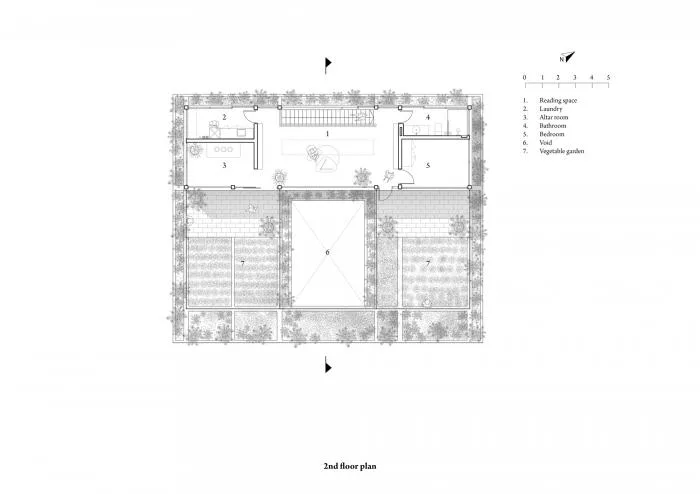 BIM Architecture | Enjoying the Courtyard, Watching Fish in Peace: Vietnam Green Screen Residence/HGAA