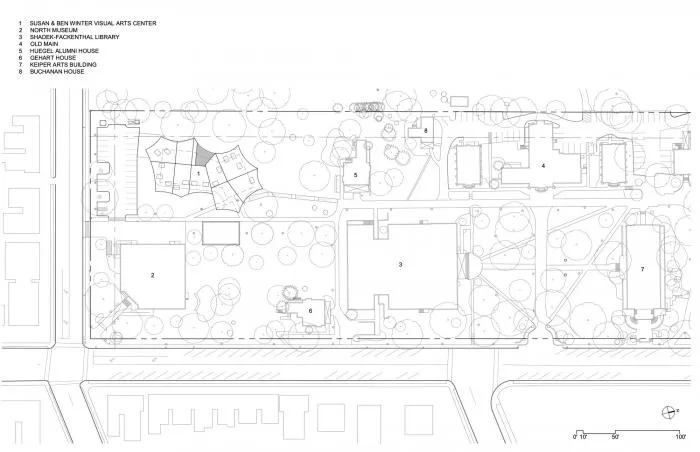 BIM Architecture | Lightly Flying, Born Around Ancient Trees, Went Visual Arts Building/Steven Hall Architects