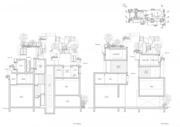 BIM Architecture | Growing and Extending Like Trees: Toyoshima Gallery Residence/Akihisa Hirata Architects, Japan