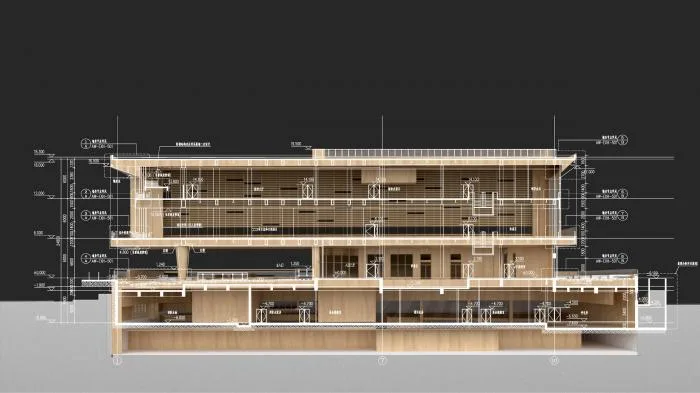 BIM Architecture | Copyright Cloud Work Base - China's First National Digital Audio Visual Communication Service Platform/Shanghai Huadu Architectural Planning and Design