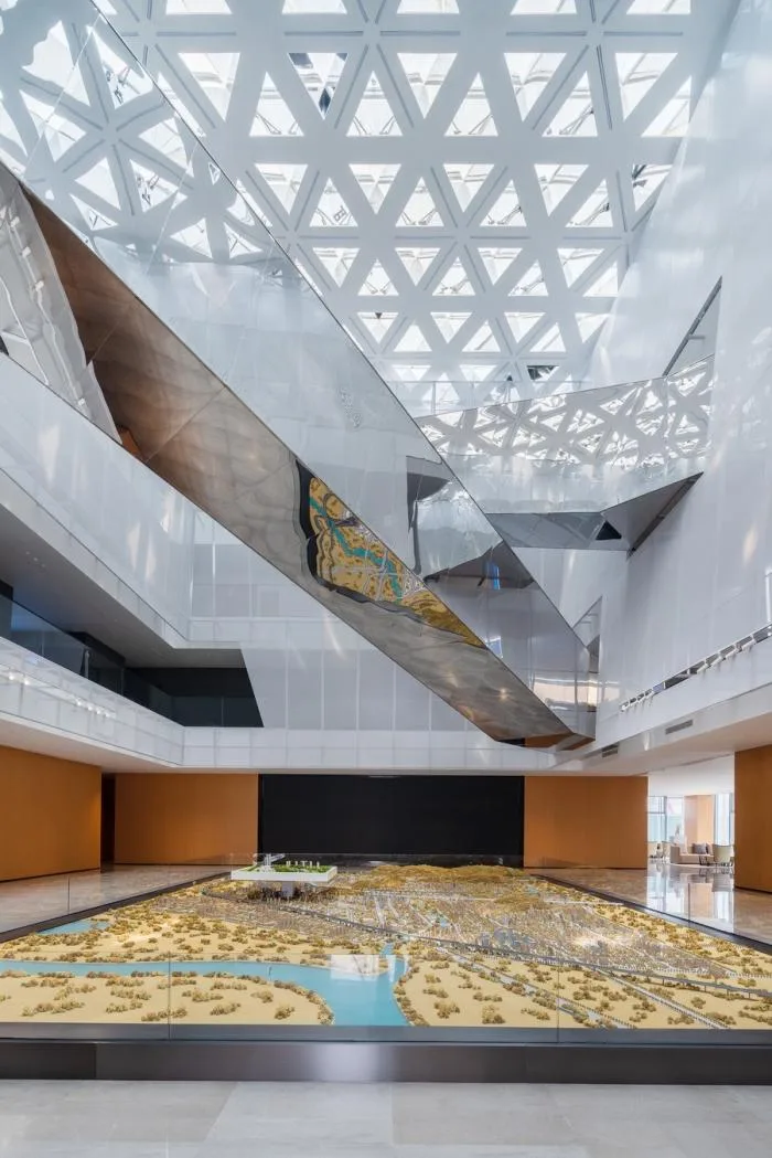 BIM Architecture | White Marble in the wilderness - Shuifa · Information Town Industry Exhibition Center/aoe | Construction Team