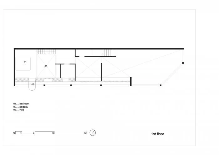BIM Architecture | Vietnam Dian Apartment, Street Corner 'Room in the Building'/H.2