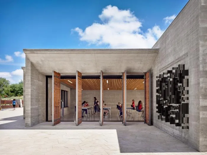 BIM Architecture | Concrete 'Petal' Pavilion - Confluence Park/Lake | Flato Architects