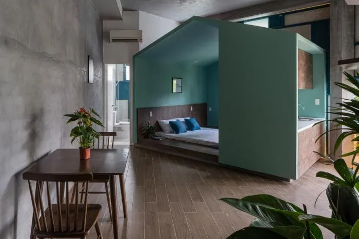 BIM Architecture | Vietnam Dian Apartment, Street Corner 'Room in the Building'/H.2
