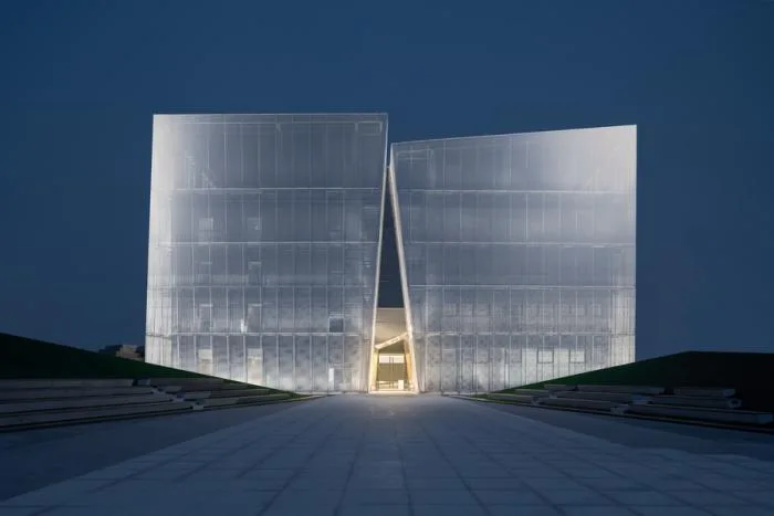 BIM Architecture | White Marble in the wilderness - Shuifa · Information Town Industry Exhibition Center/aoe | Construction Team