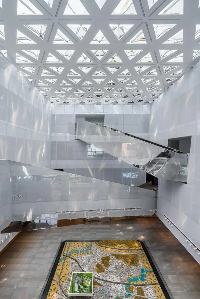 BIM Architecture | White Marble in the wilderness - Shuifa · Information Town Industry Exhibition Center/aoe | Construction Team