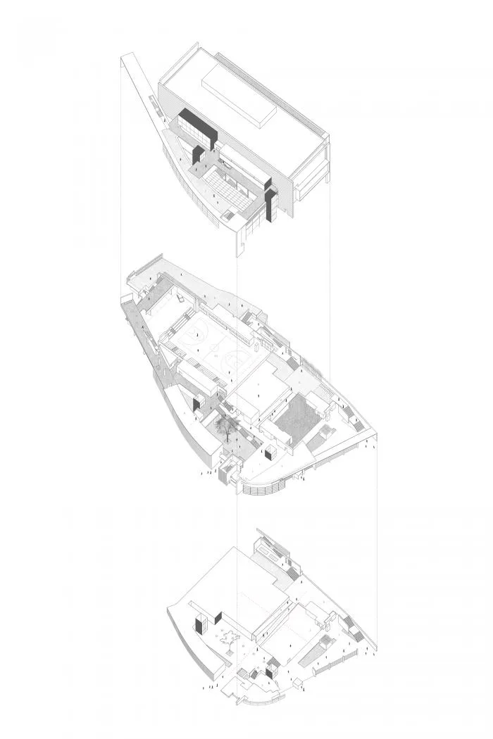 BIM Architecture | Misalignment biting, creating a cinema of light - Che Gong Temple Sports Center/Architectural Services Department