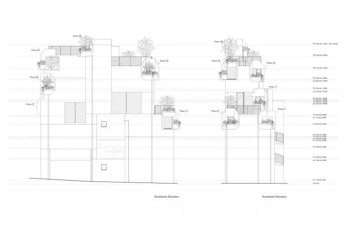 BIM Architecture | Growing and Extending Like Trees: Toyoshima Gallery Residence/Akihisa Hirata Architects, Japan