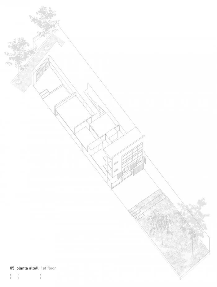BIM Architecture | Barcelona Residential Renovation, Vertical Connection/Estudi08014