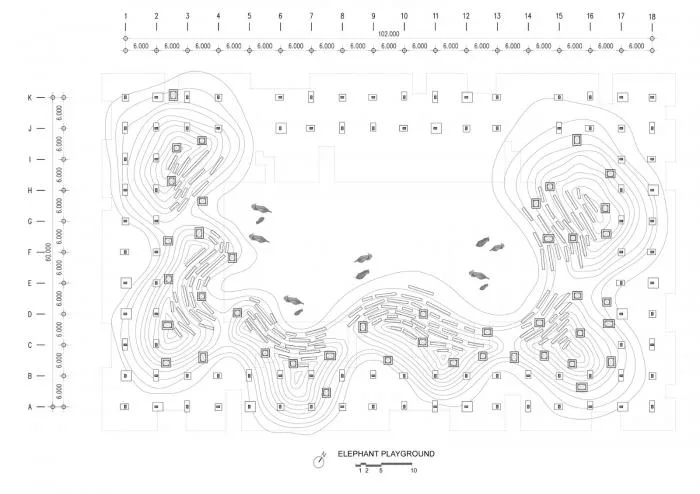 BIM Architecture | "Elephant World" Art and Culture Courtyard/Bangkok Project Studio