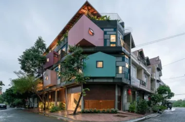BIM Architecture: Vietnam Dian Apartment at the Street Corner – A Unique 