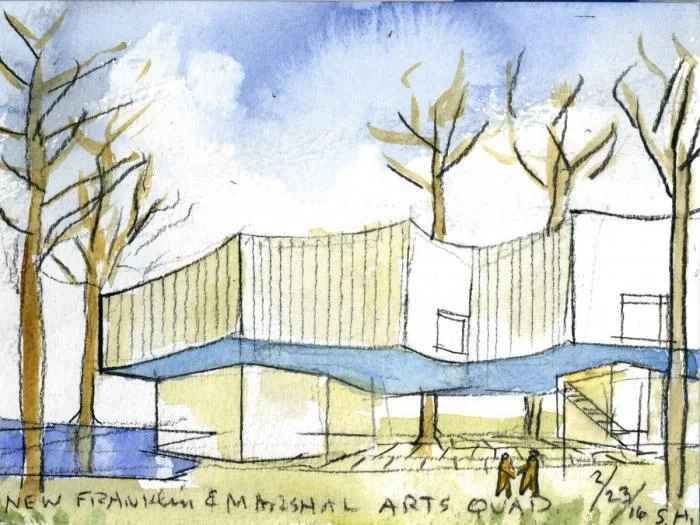 BIM Architecture | Lightly Flying, Born Around Ancient Trees, Went Visual Arts Building/Steven Hall Architects