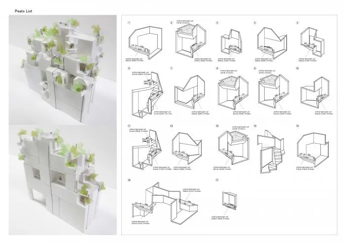 BIM Architecture | Growing and Extending Like Trees: Toyoshima Gallery Residence/Akihisa Hirata Architects, Japan