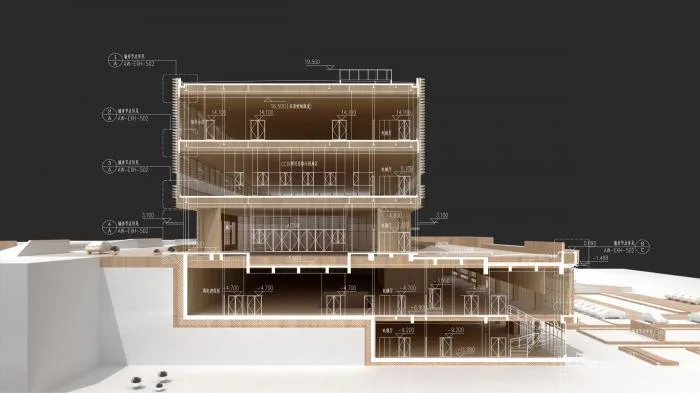 BIM Architecture | Copyright Cloud Work Base - China's First National Digital Audio Visual Communication Service Platform/Shanghai Huadu Architectural Planning and Design