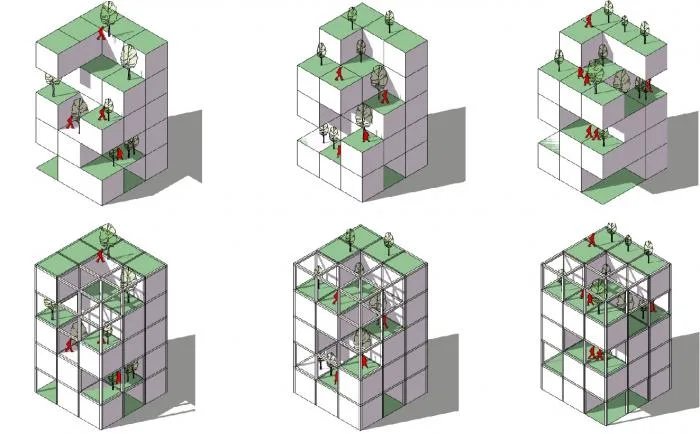 BIM Architecture | Block Apartment/Hechuan Architecture Studio, Shenzhen University