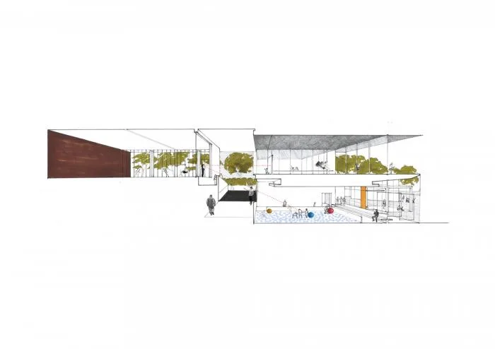 BIM Architecture | Misalignment biting, creating a cinema of light - Che Gong Temple Sports Center/Architectural Services Department