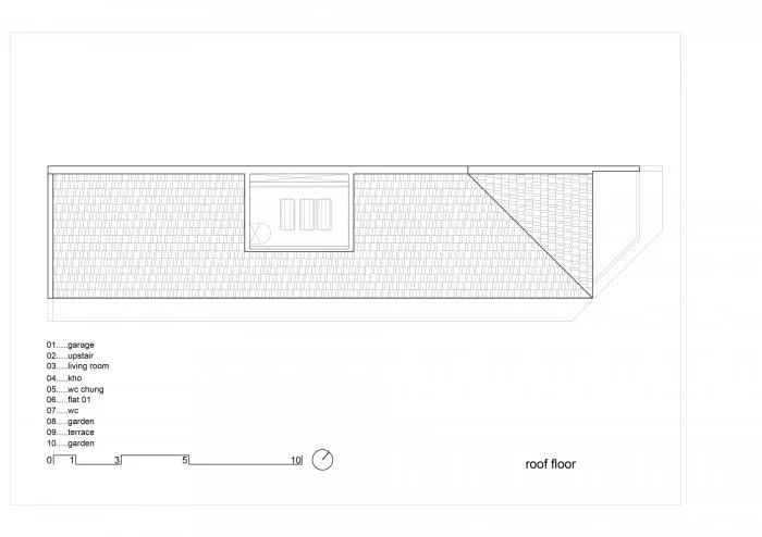 BIM Architecture | Vietnam Dian Apartment, Street Corner 'Room in the Building'/H.2