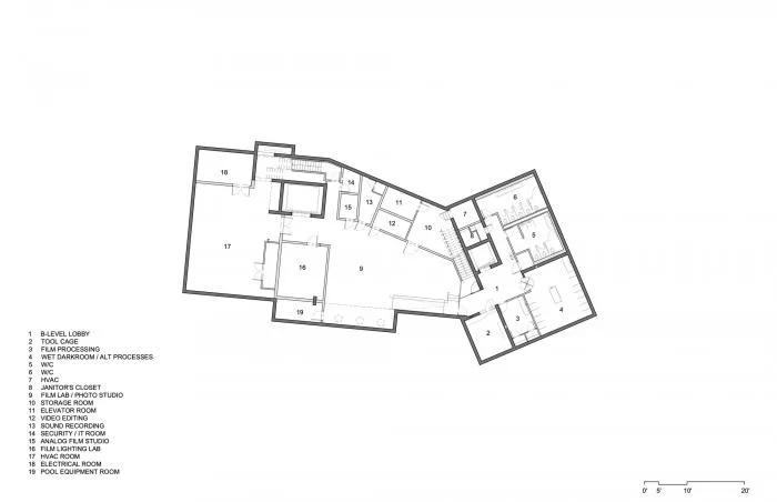 BIM Architecture | Lightly Flying, Born Around Ancient Trees, Went Visual Arts Building/Steven Hall Architects