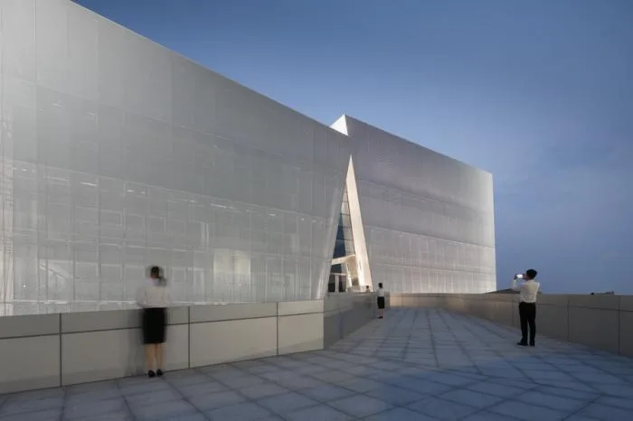 BIM Architecture | White Marble in the wilderness - Shuifa · Information Town Industry Exhibition Center/aoe | Construction Team