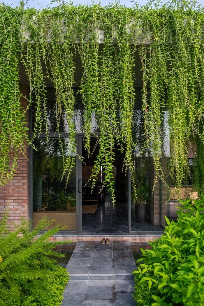 BIM Architecture | Enjoying the Courtyard, Watching Fish in Peace: Vietnam Green Screen Residence/HGAA