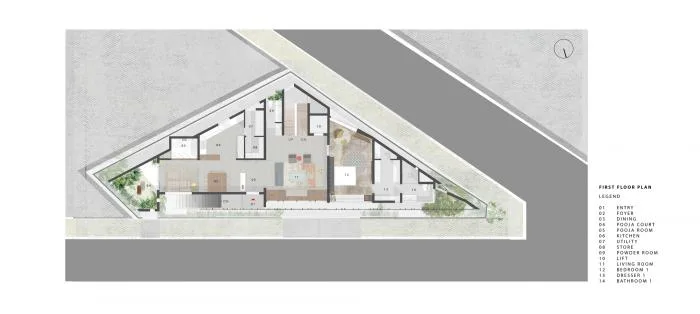 BIM Architecture | Bangalore Triangle Residence/Cadence Architects