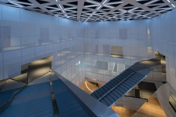 BIM Architecture | White Marble in the wilderness - Shuifa · Information Town Industry Exhibition Center/aoe | Construction Team