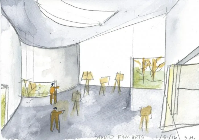 BIM Architecture | Lightly Flying, Born Around Ancient Trees, Went Visual Arts Building/Steven Hall Architects