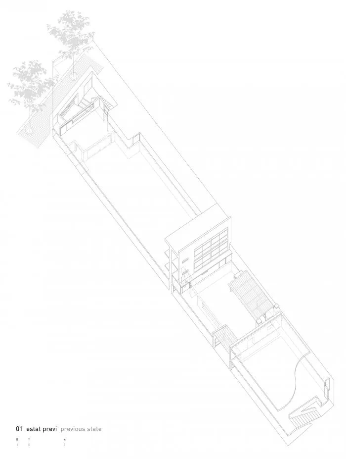 BIM Architecture | Barcelona Residential Renovation, Vertical Connection/Estudi08014