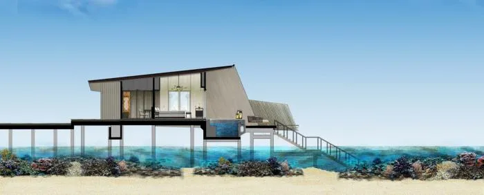 BIM Architecture | Island Village Gazing at the Blue Sea: Womuri Rigi Resort Hotel, Maldives