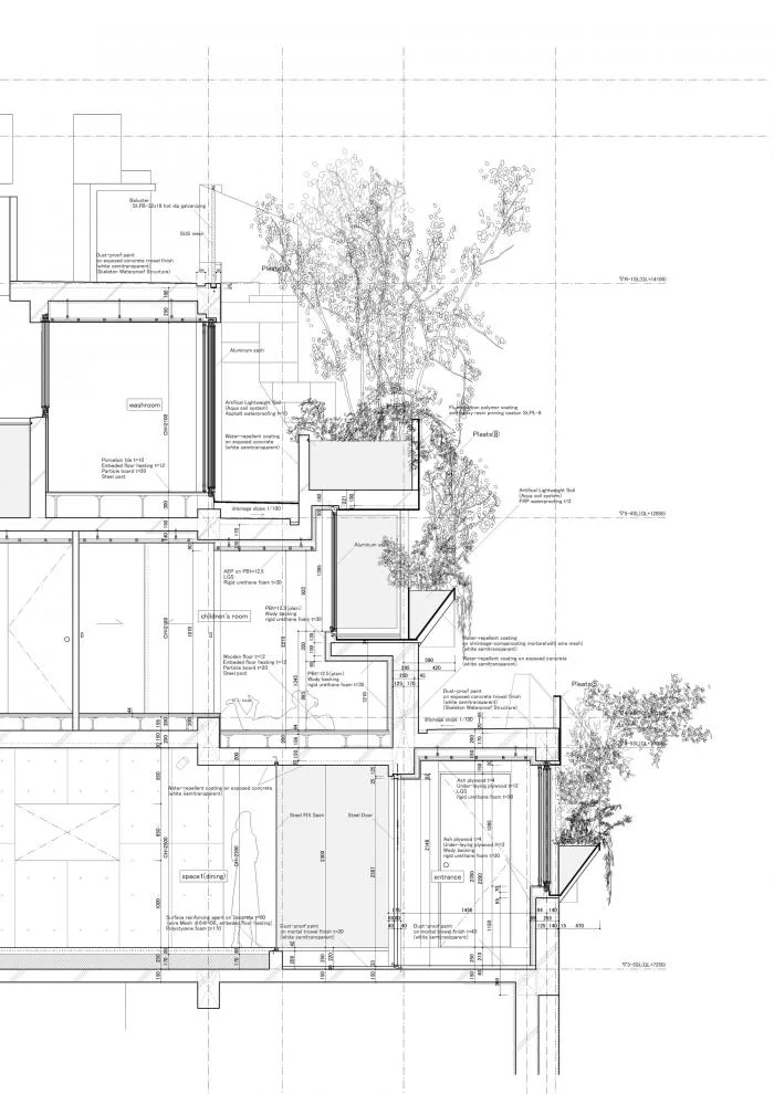 BIM Architecture | Growing and Extending Like Trees: Toyoshima Gallery Residence/Akihisa Hirata Architects, Japan