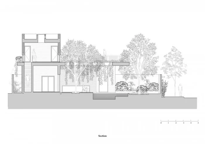 BIM Architecture | Enjoying the Courtyard, Watching Fish in Peace: Vietnam Green Screen Residence/HGAA