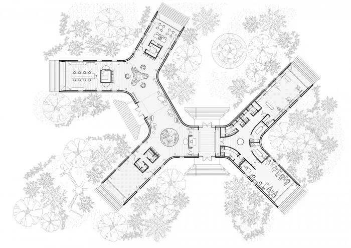 BIM Architecture | Island Village Gazing at the Blue Sea: Womuri Rigi Resort Hotel, Maldives