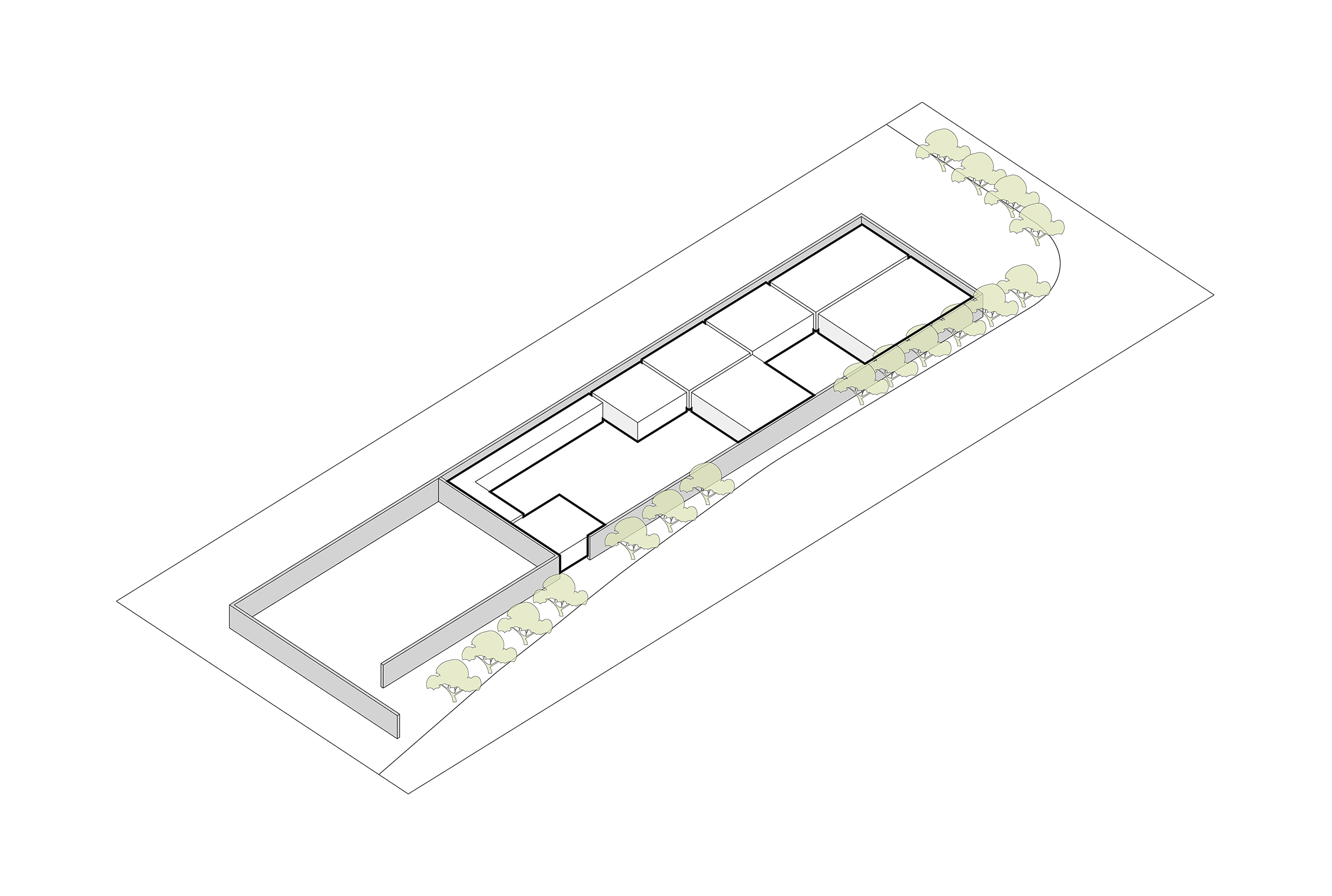BIM Architecture | Three courtyard under ten large camphor trees: Future City Exhibition Hall/Meng Fanhao - ad · line+studio