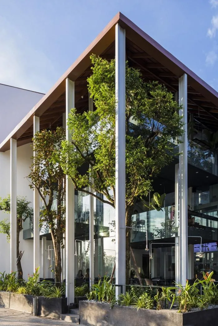 BIM Architecture | O2 Coffee Shop, Vietnam/MW Archstudio
