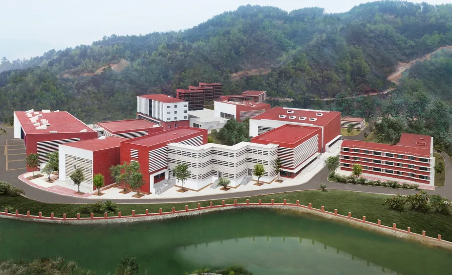 BIM Architecture | Qiannan Mountain Fire and Emergency Rescue Training Center/West Line Studio