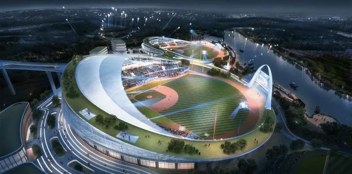 BIM Architecture | Tengchong International Baseball Park, Yunnan Province/Shenzhen Zhonghai Century Architectural Design Co., Ltd