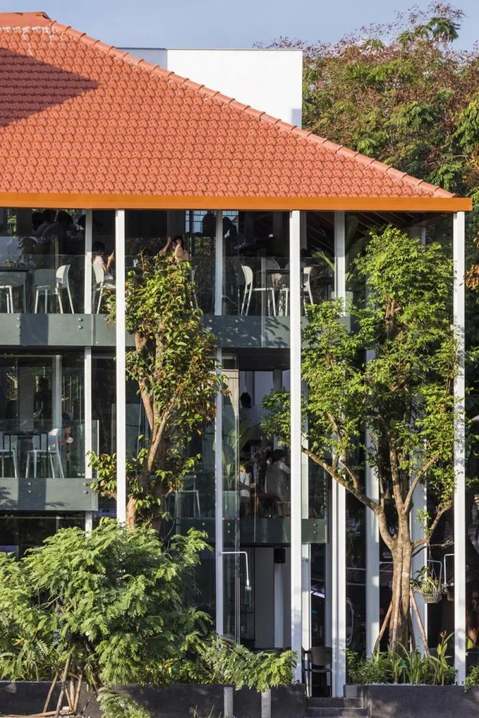 BIM Architecture | O2 Coffee Shop, Vietnam/MW Archstudio