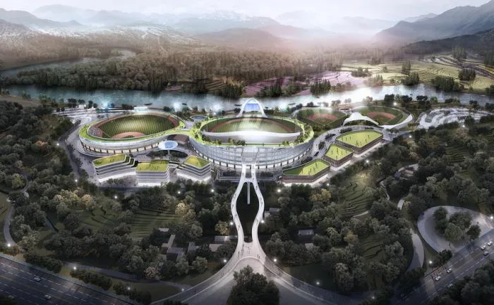 BIM Architecture | Tengchong International Baseball Park, Yunnan Province/Shenzhen Zhonghai Century Architectural Design Co., Ltd