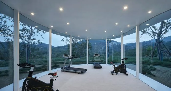 BIM Building | Cloud Sea Relics: Mount Taishan Jiunv Peak Pool and Supporting Facilities/gad · line+studio