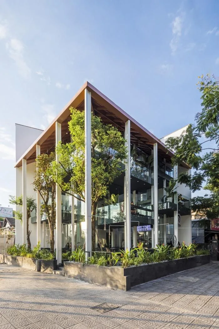 BIM Architecture | O2 Coffee Shop, Vietnam/MW Archstudio